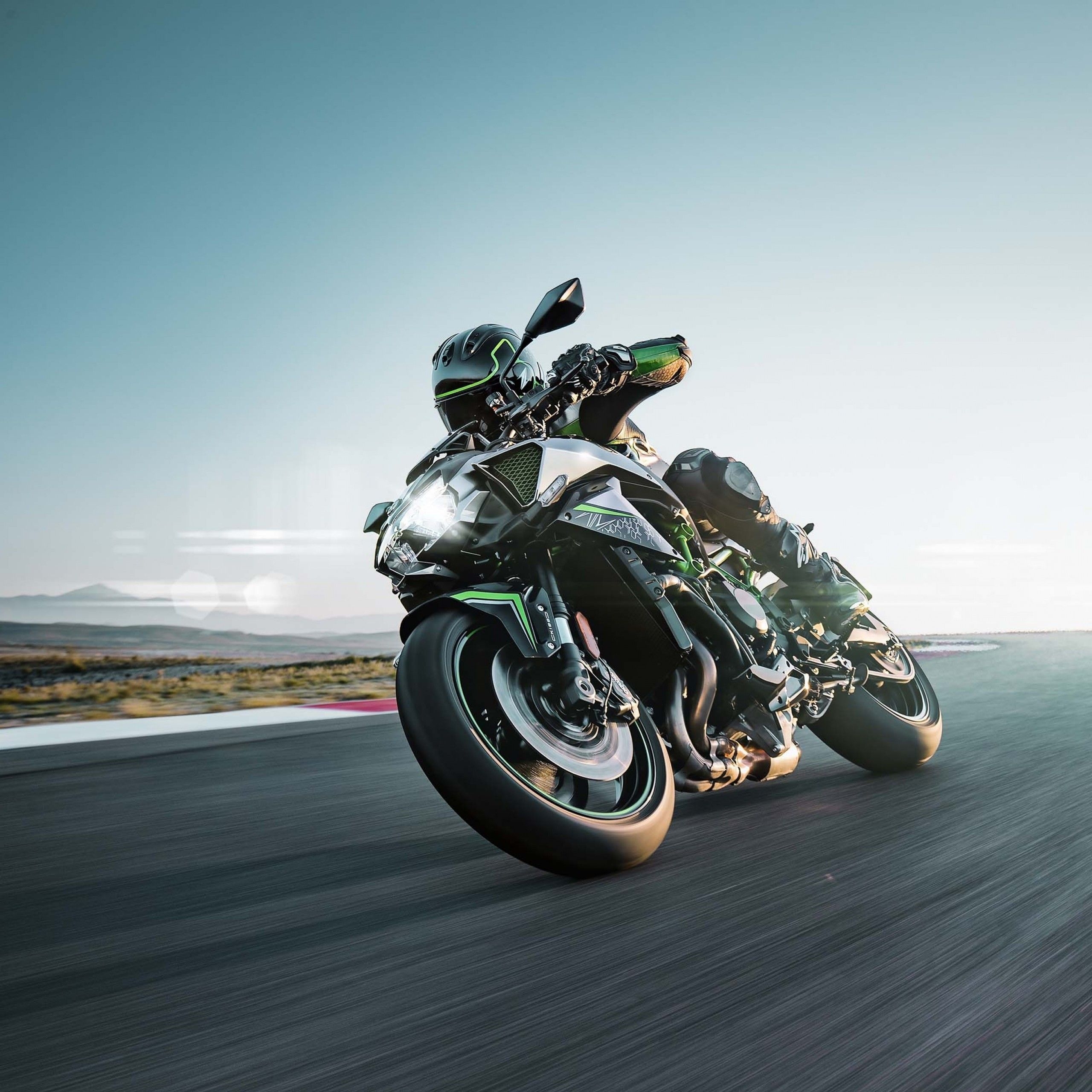 2560x2560 Kawasaki Z H2 4K Wallpaper, Superbikes, Black background, 2020, Phone