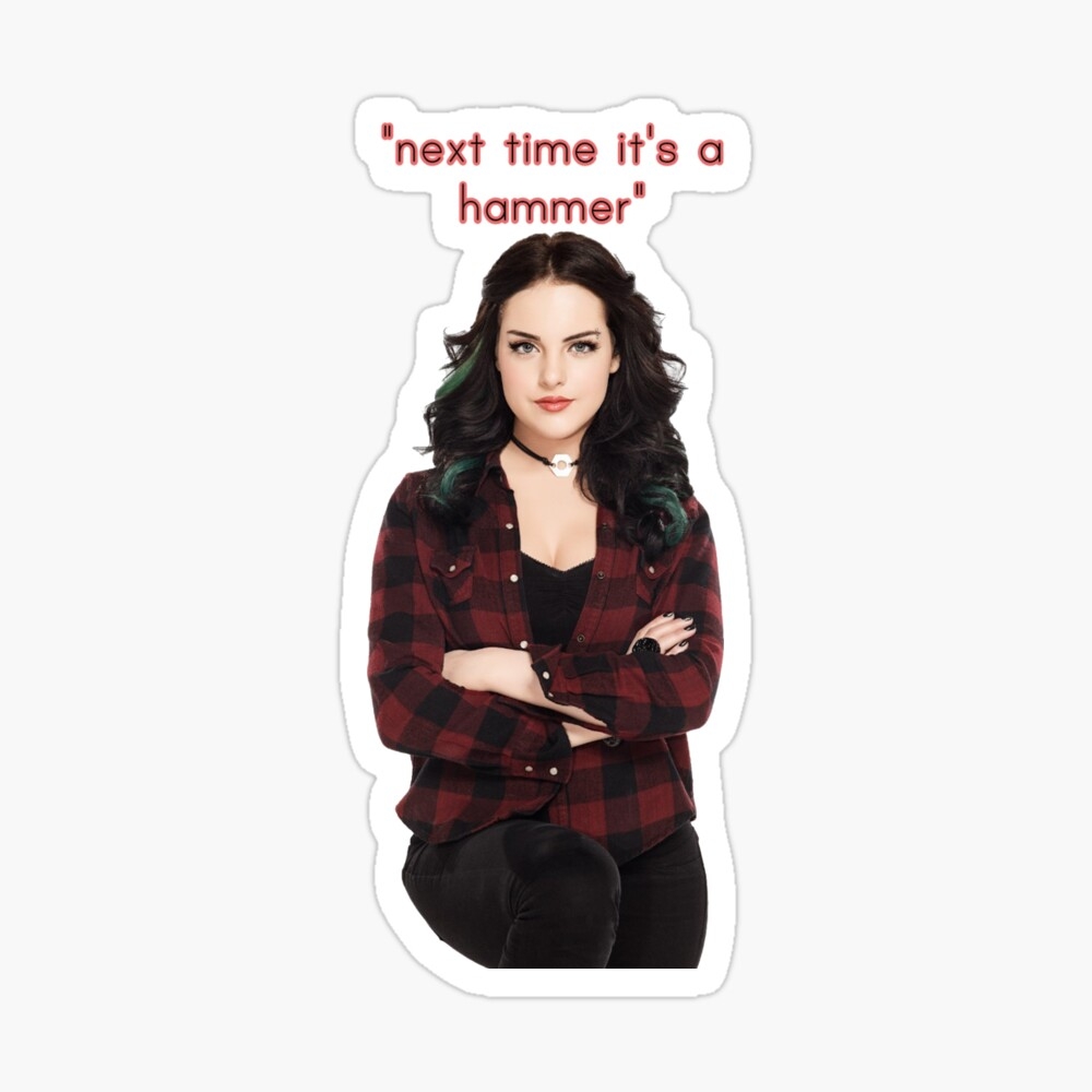 1000x1000 Jade West Next time its a hammer Sticker iPhone Case, Phone