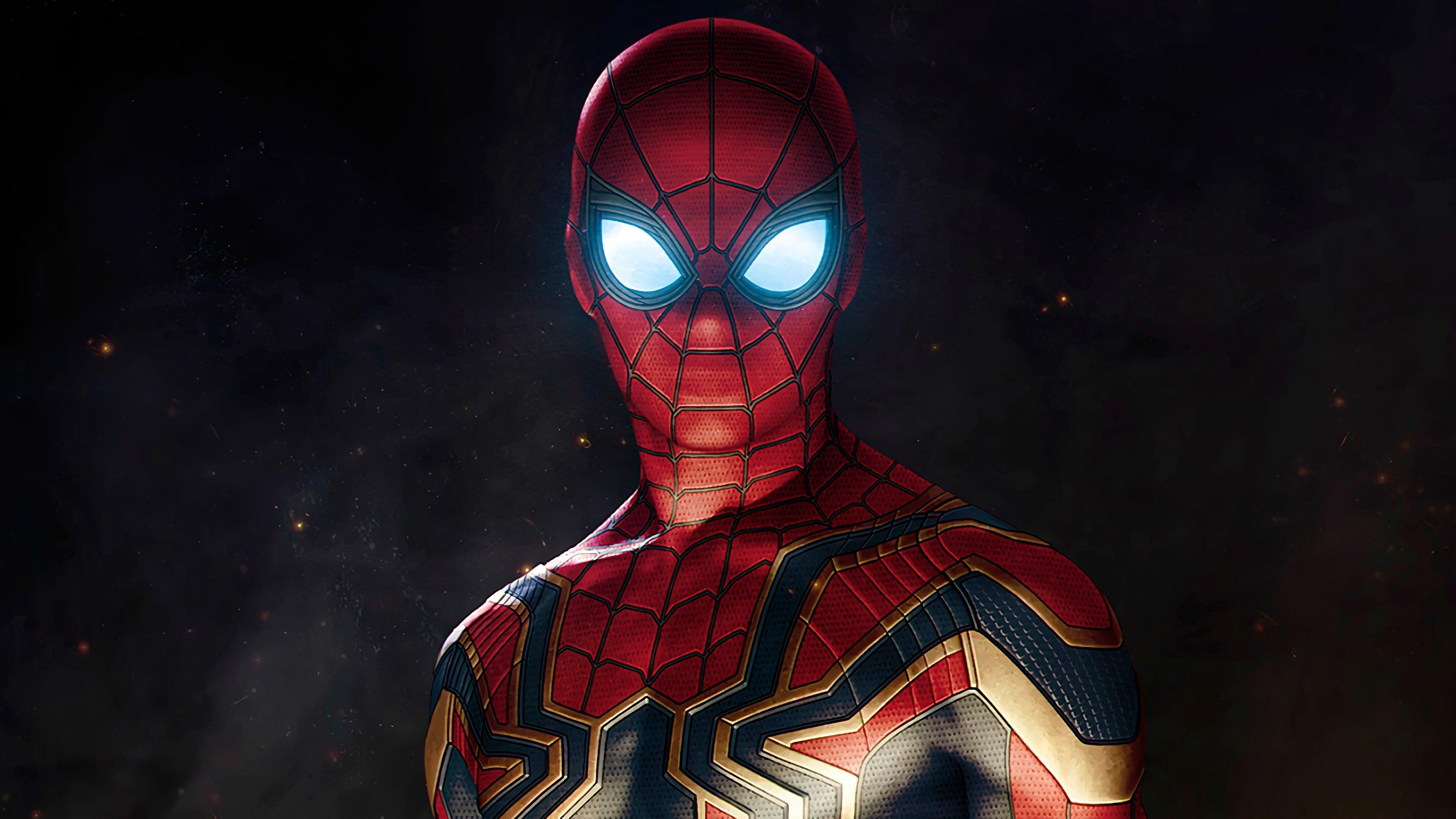 3840x2160 Wallpaper Iron Spider Armor, Spider Man, Avengers: Infinity War, 4K, Desktop