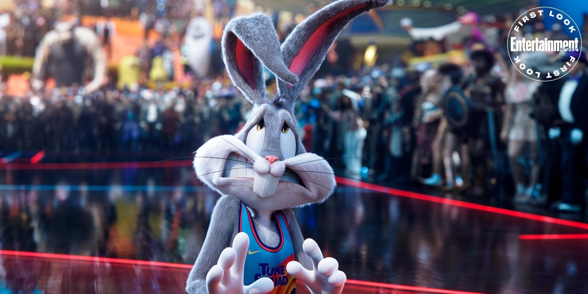 2000x1000 Space Jam 2 Image Reveal LeBron James & 3D Bugs Bunny, Dual Screen