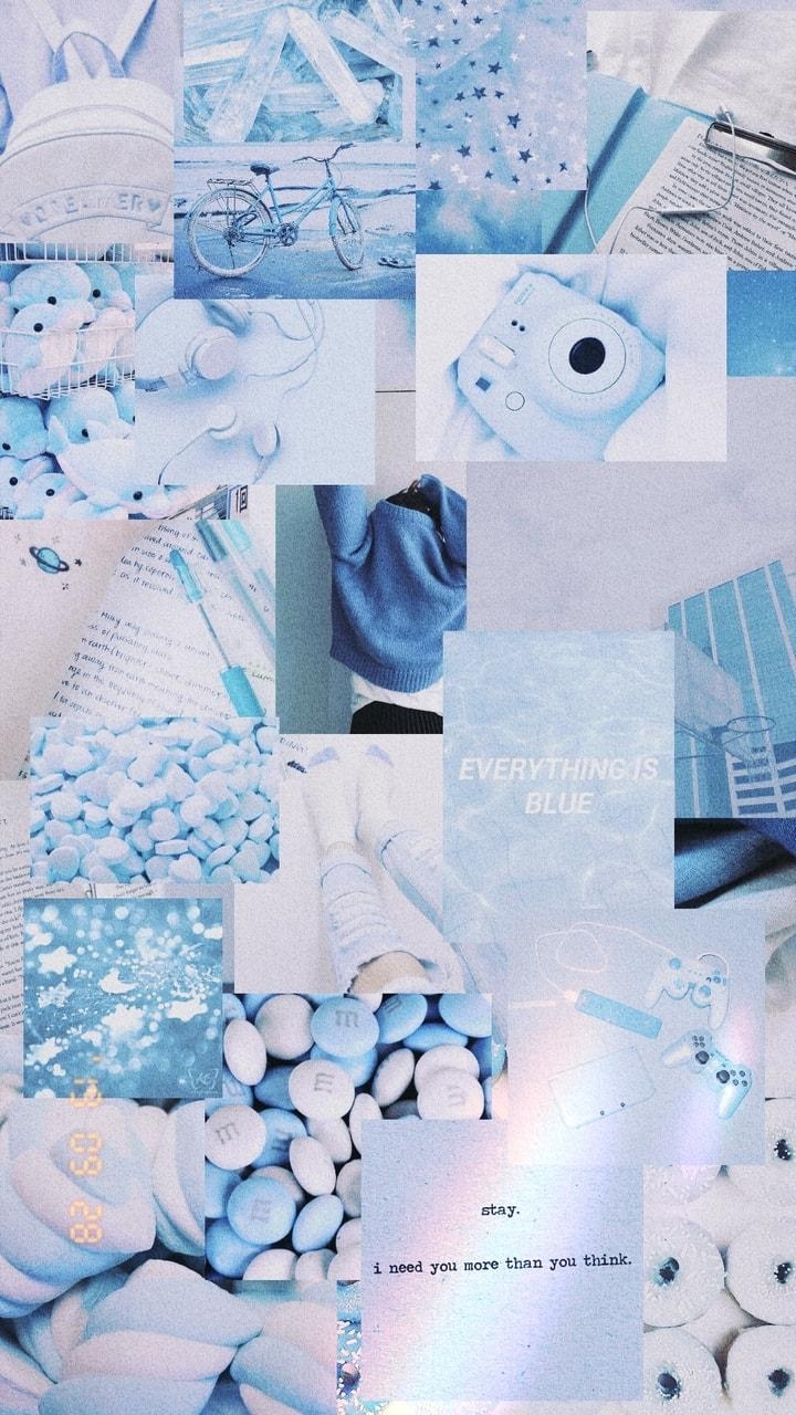 720x1280 blue pastel aesthetic discovered by Mᴏᴏɴʟɪɢʜᴛ Sᴏɴᴀᴛᴀ, Phone