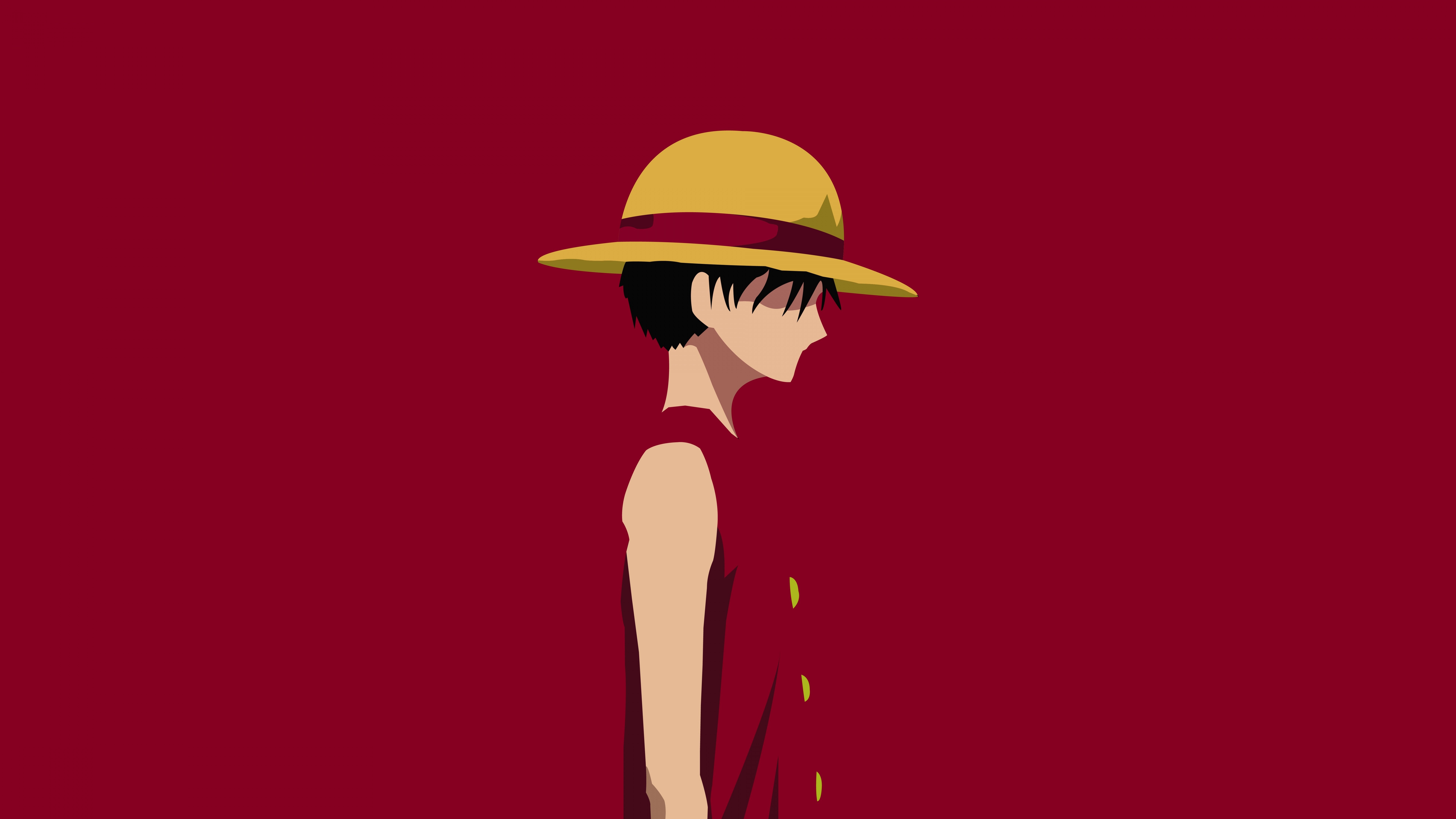 7680x4320 Monkey D. Luffy Wallpaper 4K, Minimalist, One Piece, Desktop