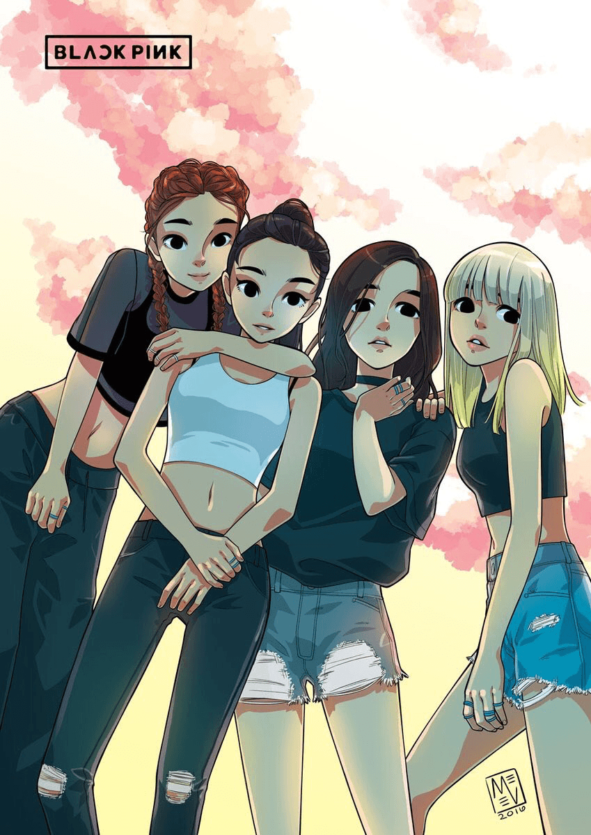 850x1200 BLACKPINK 블랙핑크 Cute Fanart ^-^ ❤. Desenhos de bff, Phone