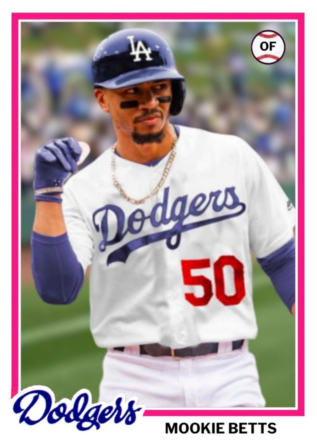 1070x1490 Mookie Betts Dodgers 1978 topps design. Dodgers, Mookie betts, Baseball trading cards, Phone