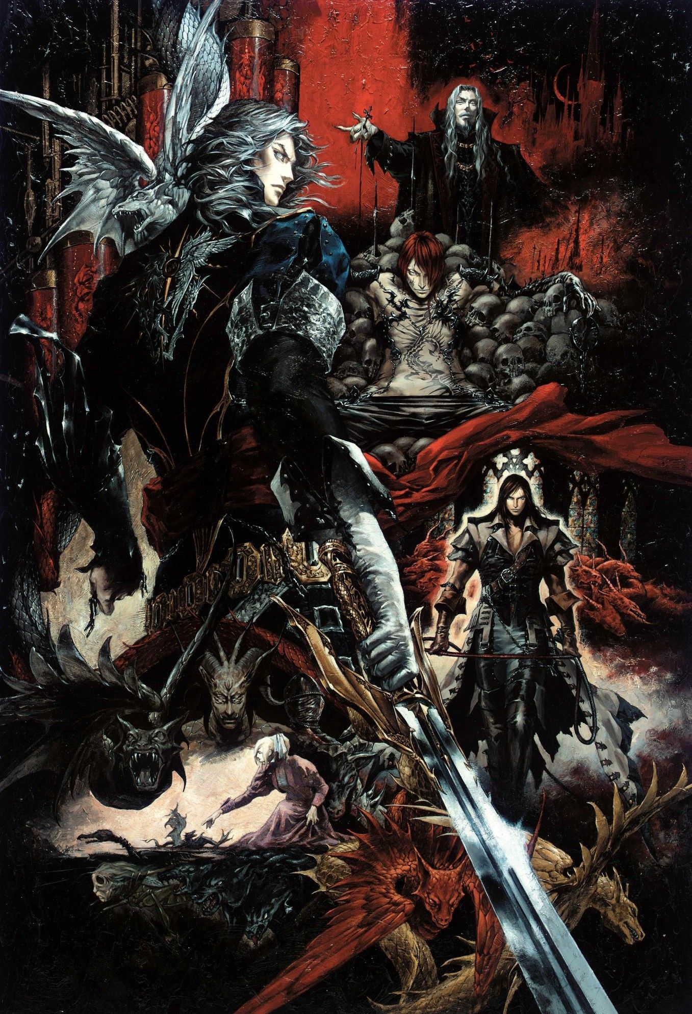 1360x1990 Castlevania Series/. Castlevania, Vampiros, Phone