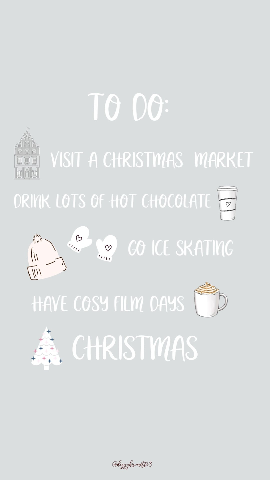 1080x1920 Christmas Wallpaper Aesthetic Hot Cocoa, Phone