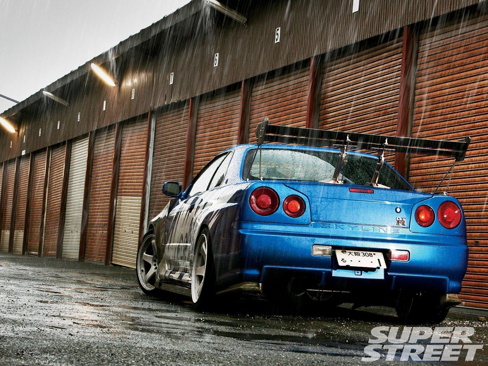 1600x1200 Nissan Skyline Gtr R34 Blue wallpaper 78747, Desktop