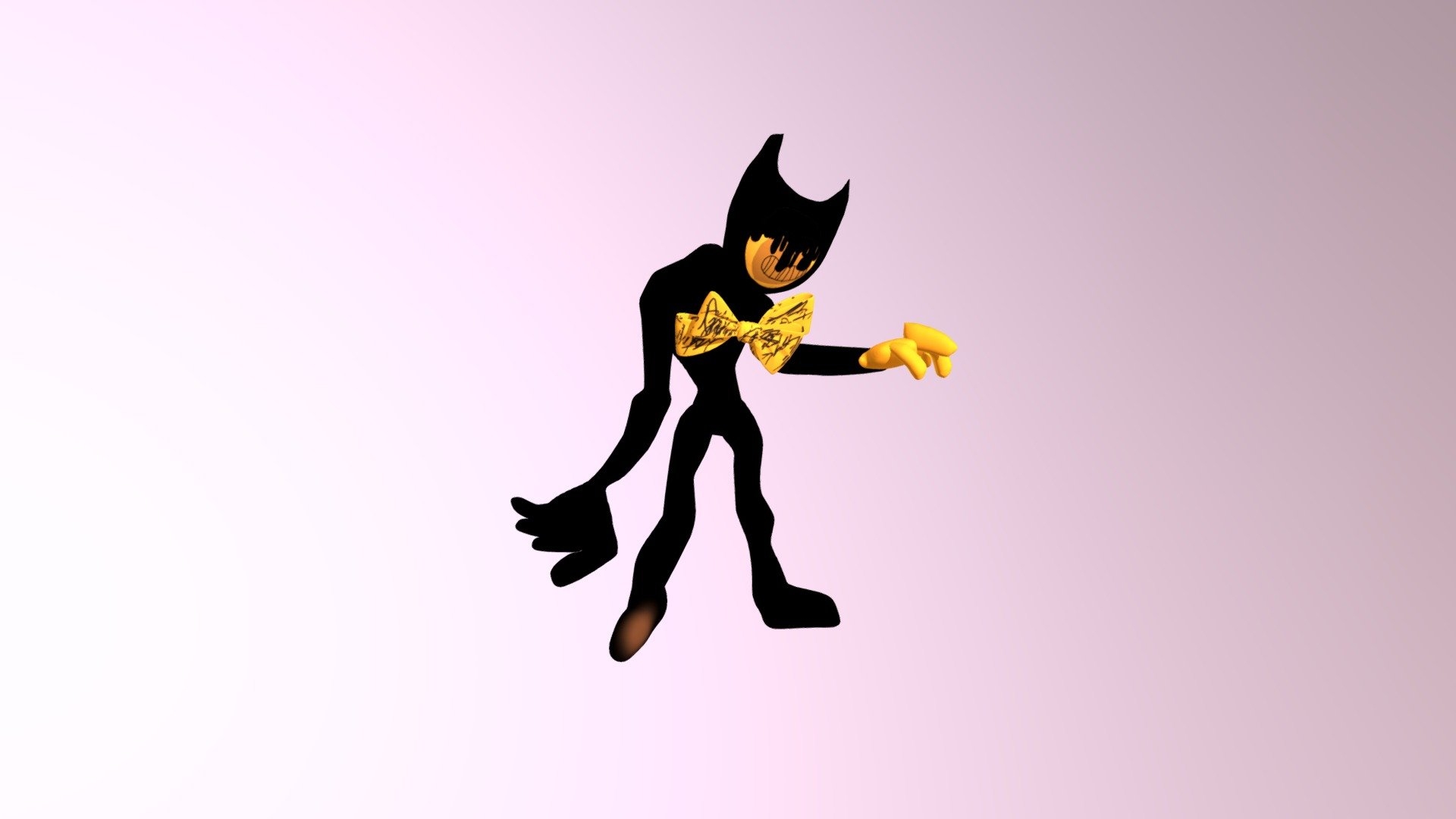 1920x1080 Fnf Indie Cross Bendy model by sidarthmenon [d3024ca], Desktop