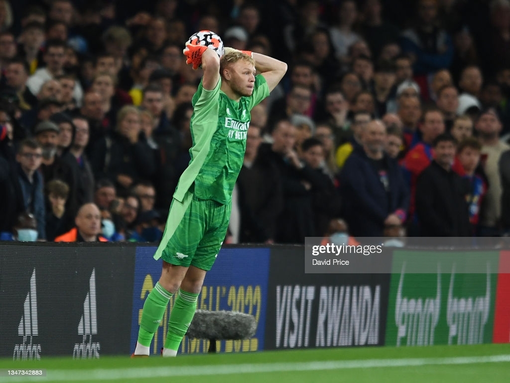 1030x770 Aaron Ramsdale of Arsenal takes a throw in during the Premier League. News Photo, Desktop