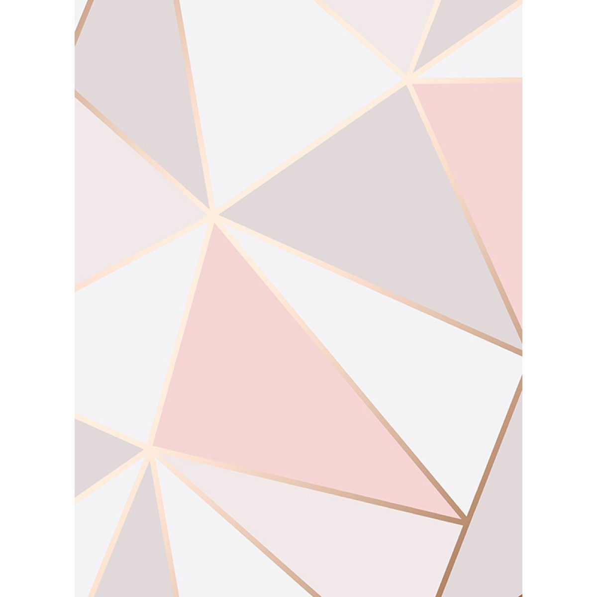 1200x1200 This Apex Geometric Wallpaper in tones of pink, white and grey features a contemporary geom. Geometric wallpaper rose gold, Geometric wallpaper, Wallpaper bedroom, Phone