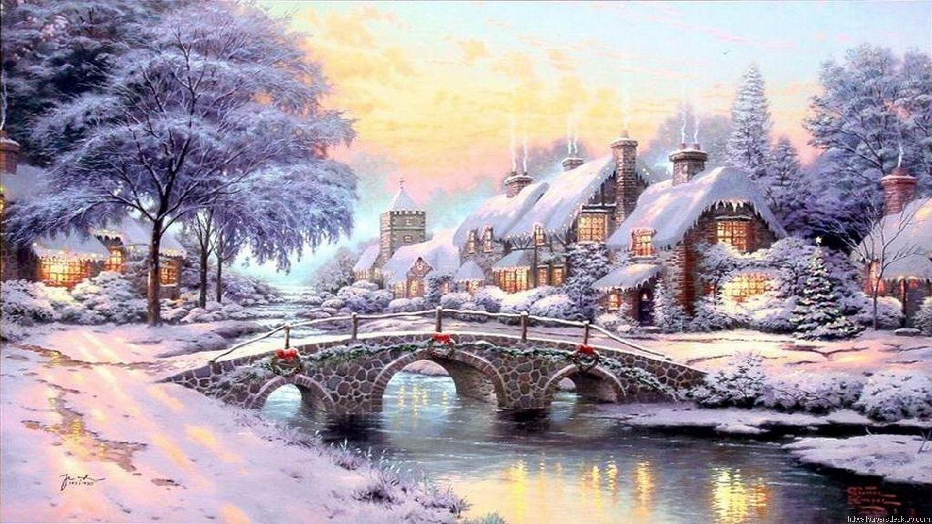 1920x1080 Christmas Village Desktop Wallpaper at, Desktop