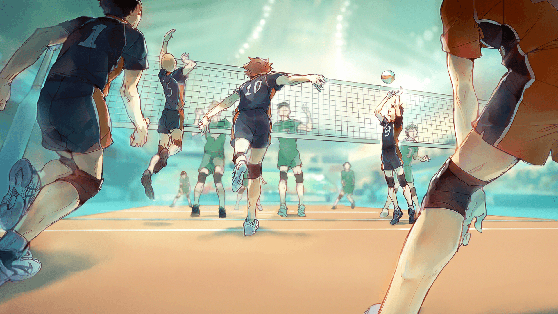 1920x1080 Wallpaper anime, volleyball, haikyuu, hinata shouyou, kageyama tobio, Desktop