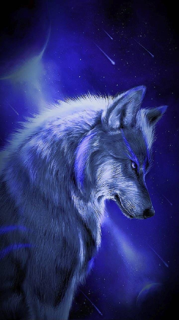 720x1280 Ice wolf wallpaper ideas. cute animal drawings, wolf wallpaper, animal drawings, Phone