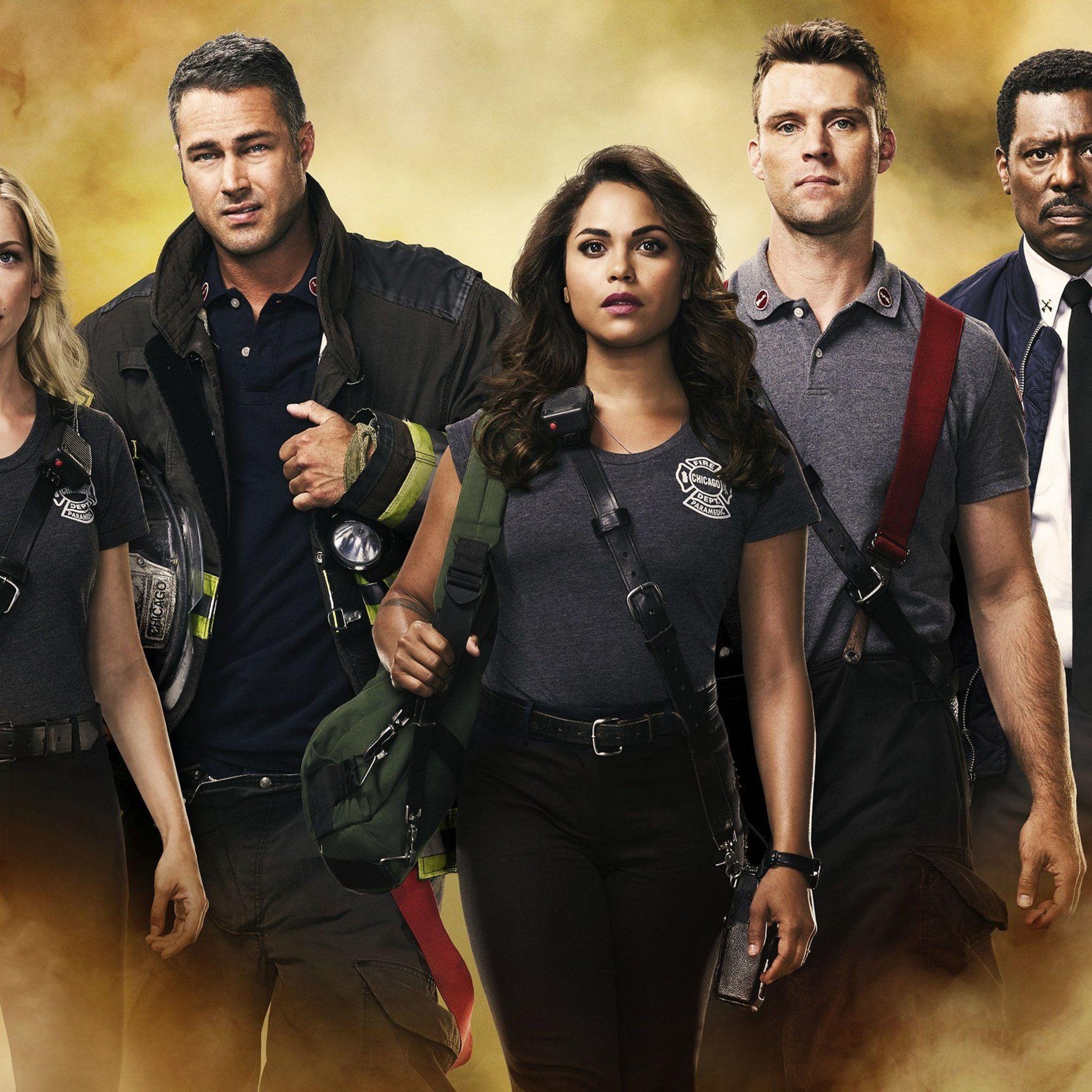 2050x2050 Chicago Fire Season 7 Cast iPad Air HD 4k Wallpaper, Phone