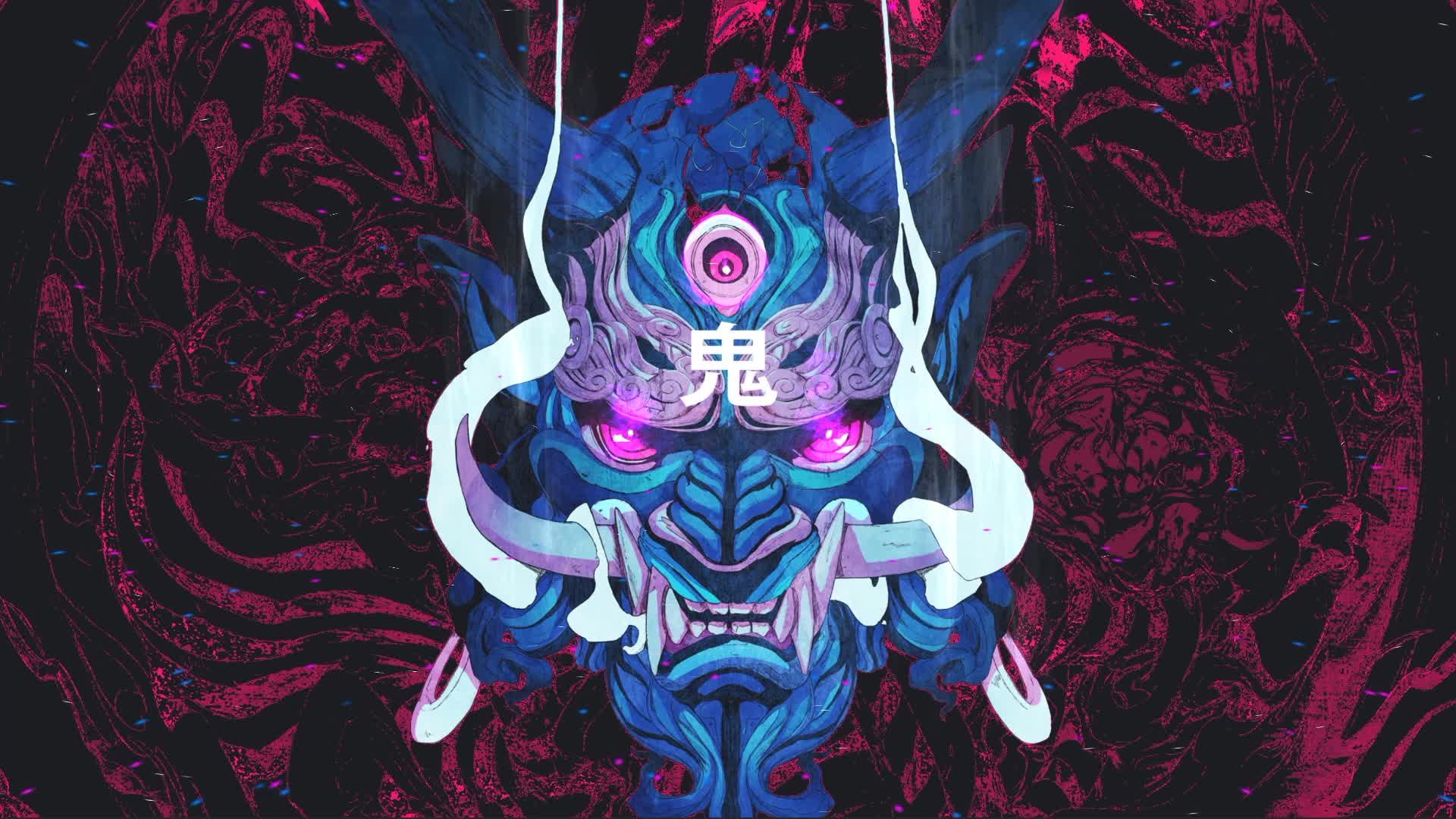 1920x1080 Oni Mask Live Wallpaper, Desktop