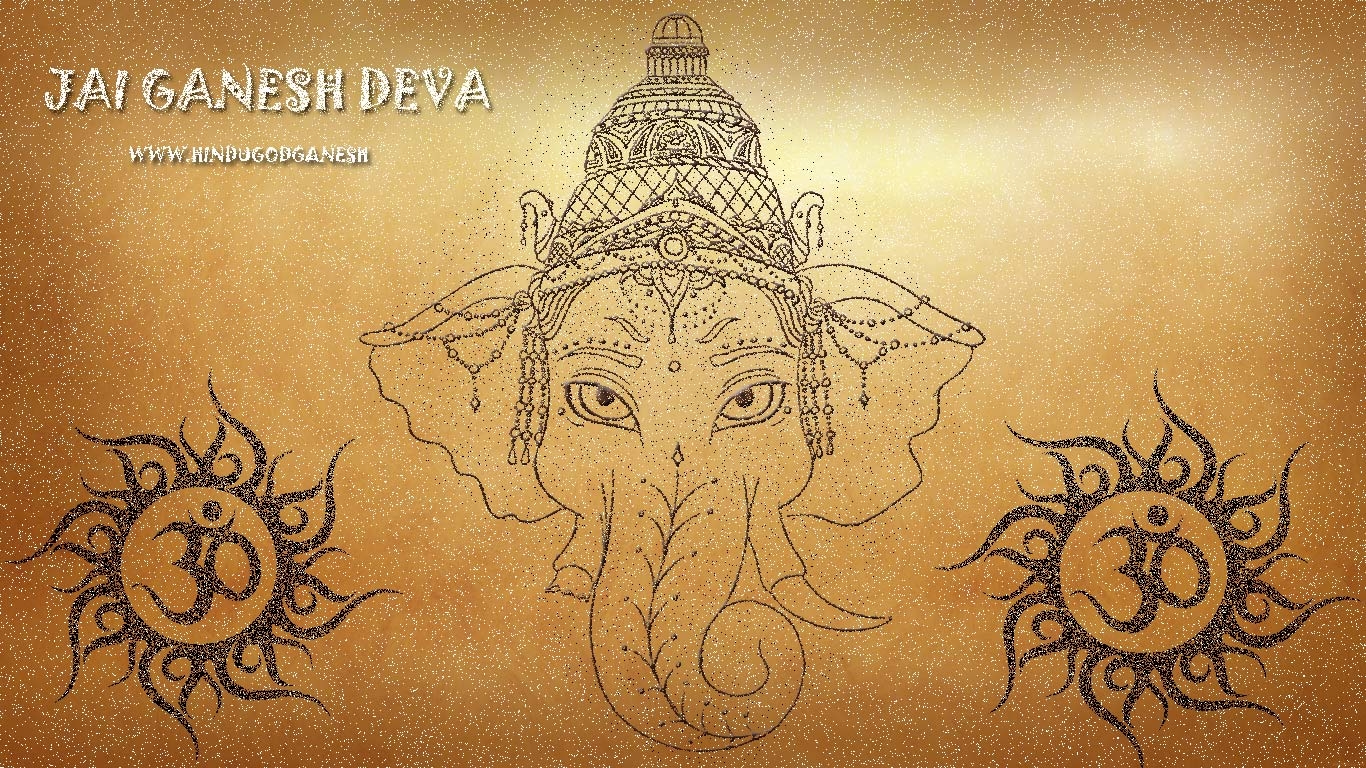 1370x770 Lord ganesha image full screen for desktop and laptop, Desktop