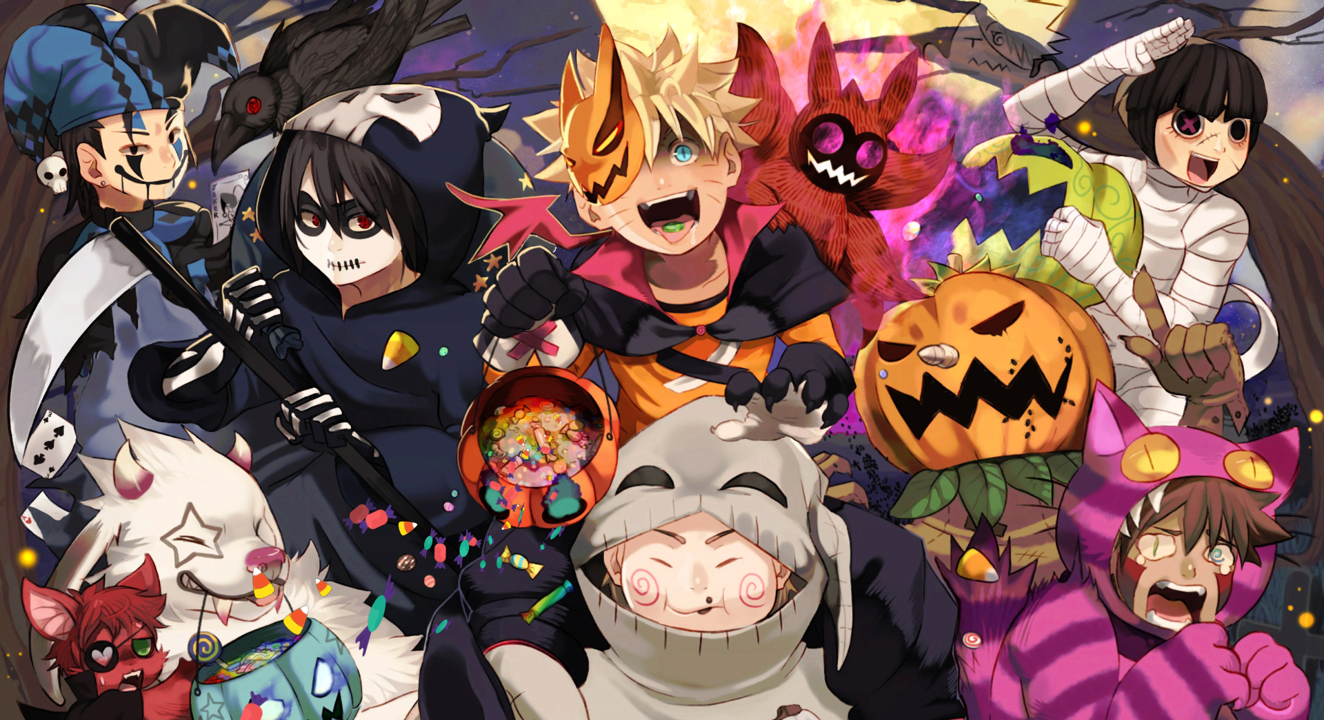 1920x1050 Narutos Halloween Party 2K live wallpaper [DOWNLOAD FREE], Desktop