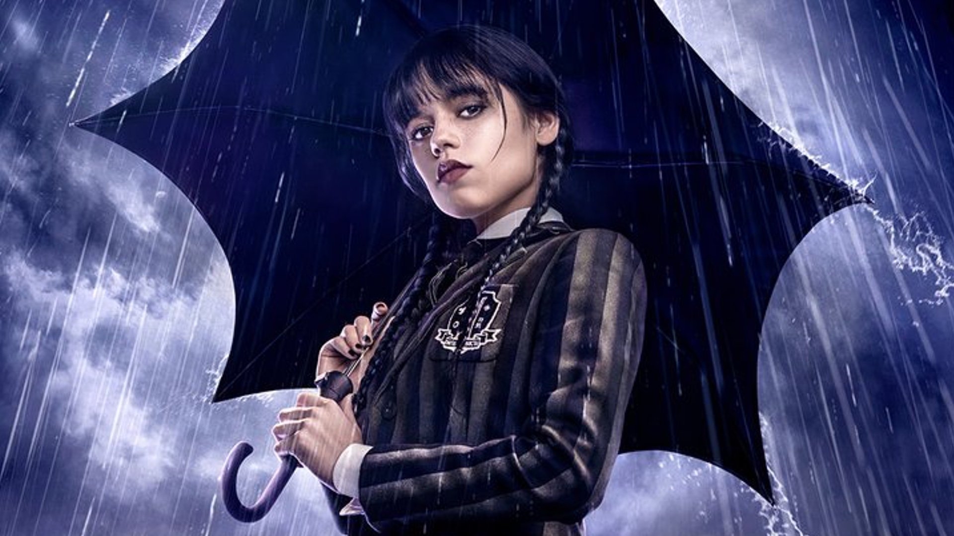 1920x1080 New Poster and Premiere Date for Tim Burton's WEDNESDAY, Desktop