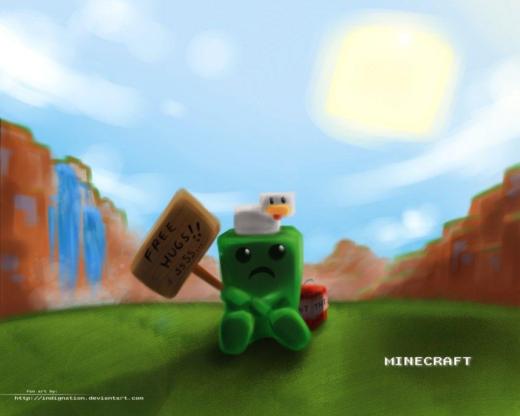 1060x850 funny minecraft wallpaper, Desktop