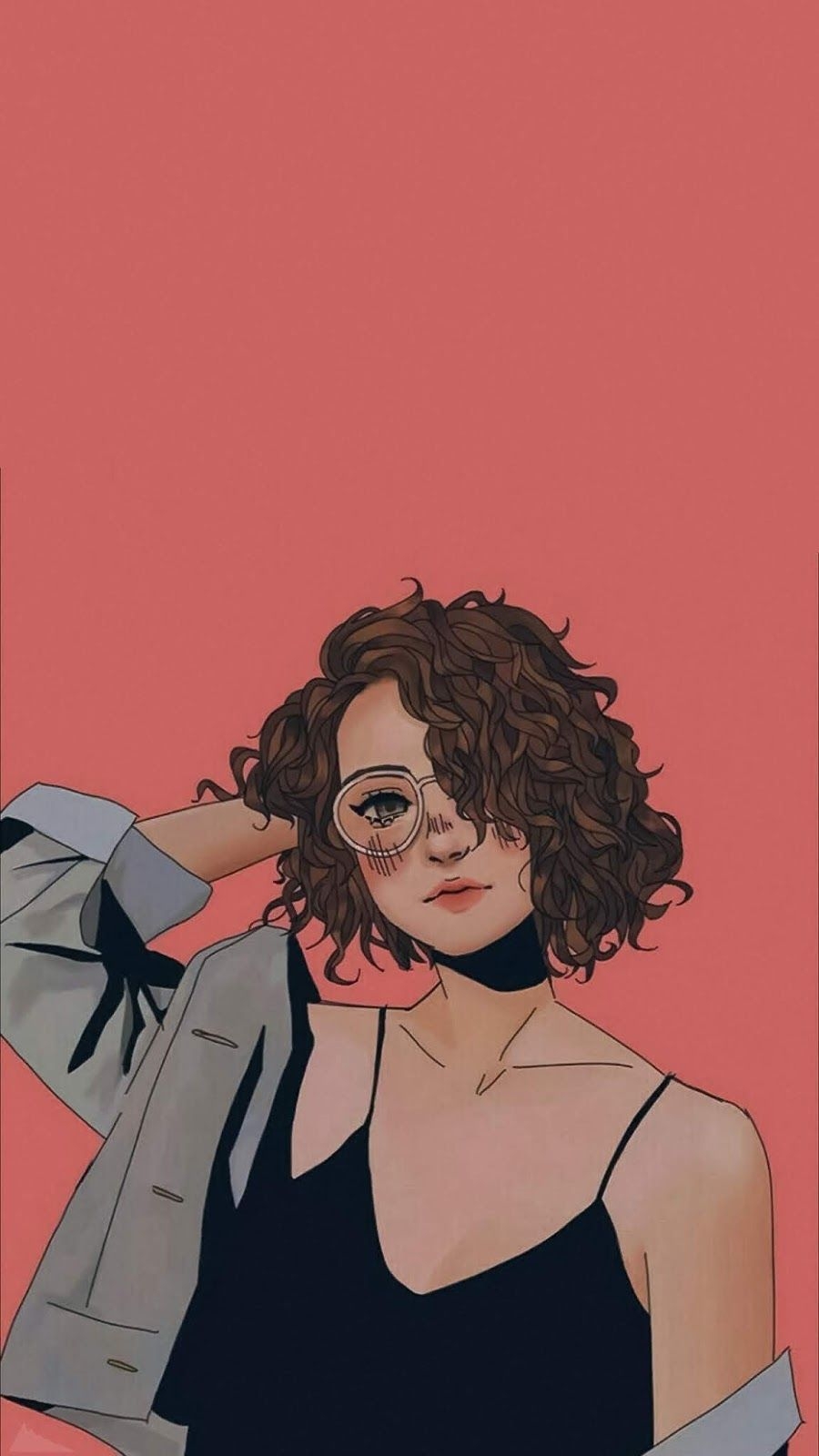 900x1600 Pin oleh Nabila di Gambar teman. Lukisan wajah, Ilustrasi karakter, Gambar mode, Phone