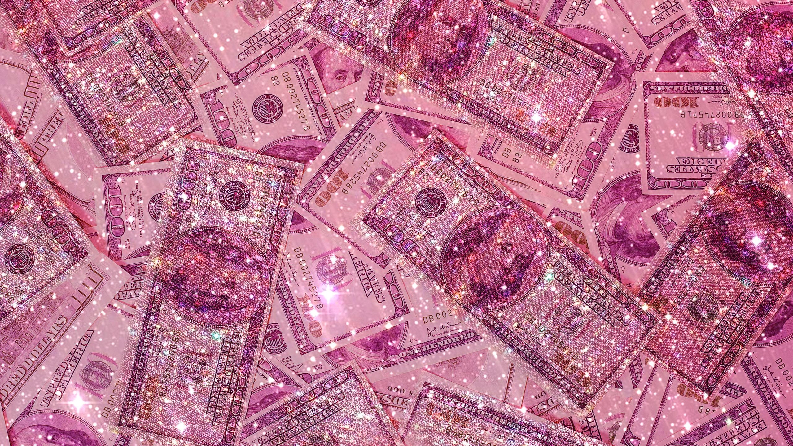 2560x1440 Money Bling. Bling wallpaper, Pink glitter, Cute wallpaper, Desktop