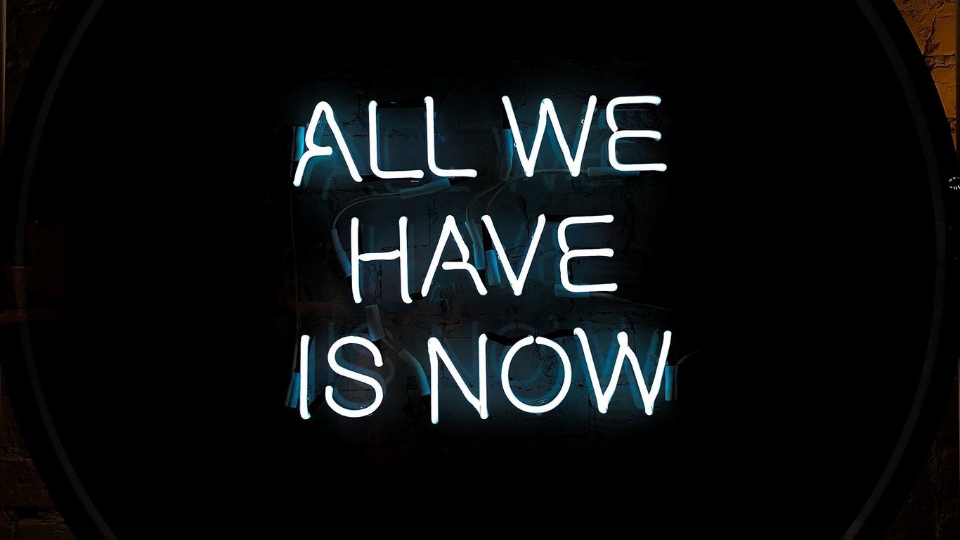 1370x770 Download wallpaper  neon, inscription, motivation, Desktop