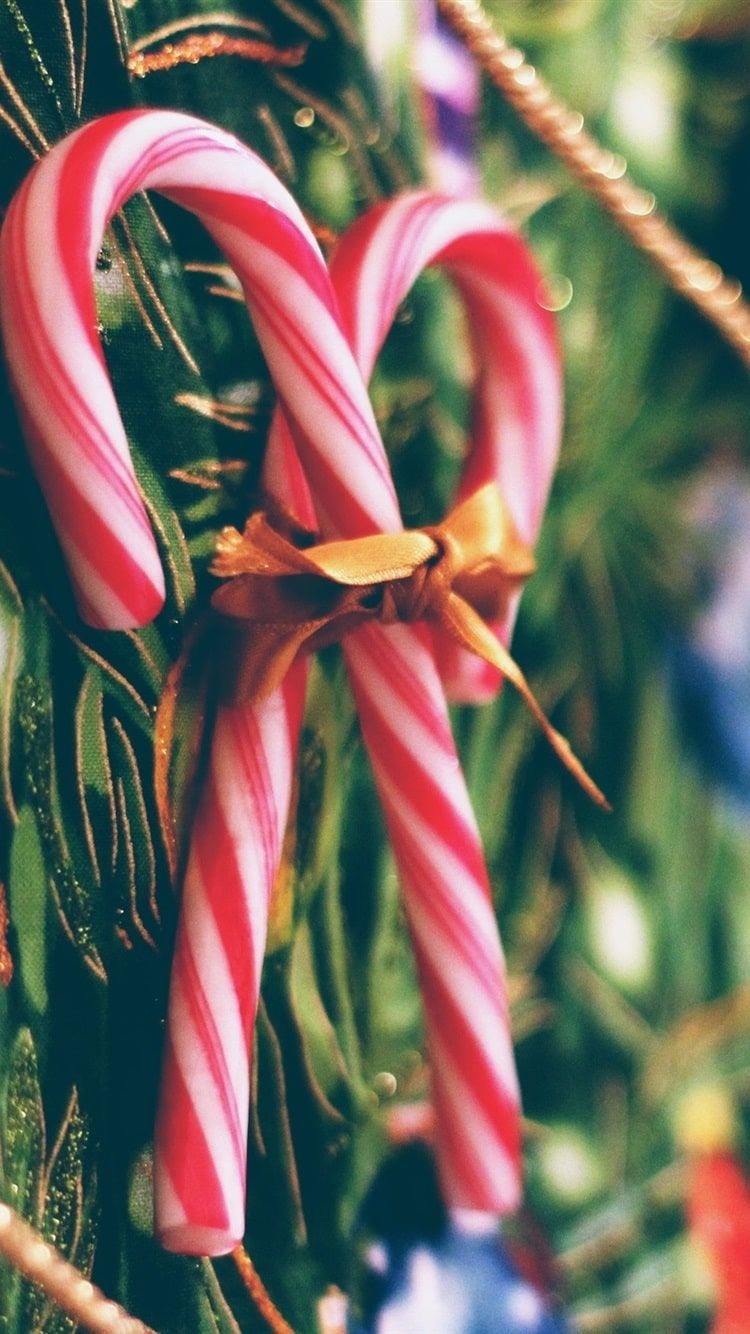 750x1340 iPhone Candy Cane Wallpaper Free HD Wallpaper, Phone