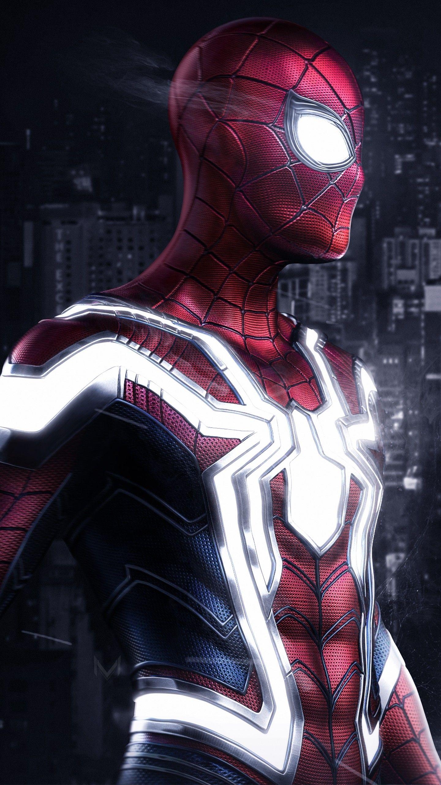 1440x2560 Iron Spider Artwork 4K Wallpaper, Phone