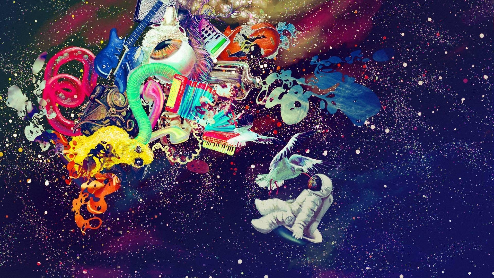 1920x1080 abstract, Psychedelic, Space Wallpaper HD / Desktop and Mobile Background, Desktop