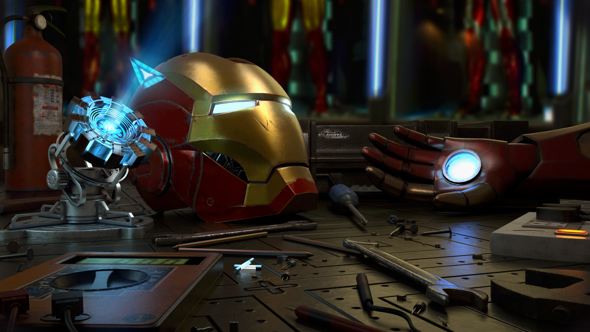 1920x1080 Iron man Laboratory, Desktop