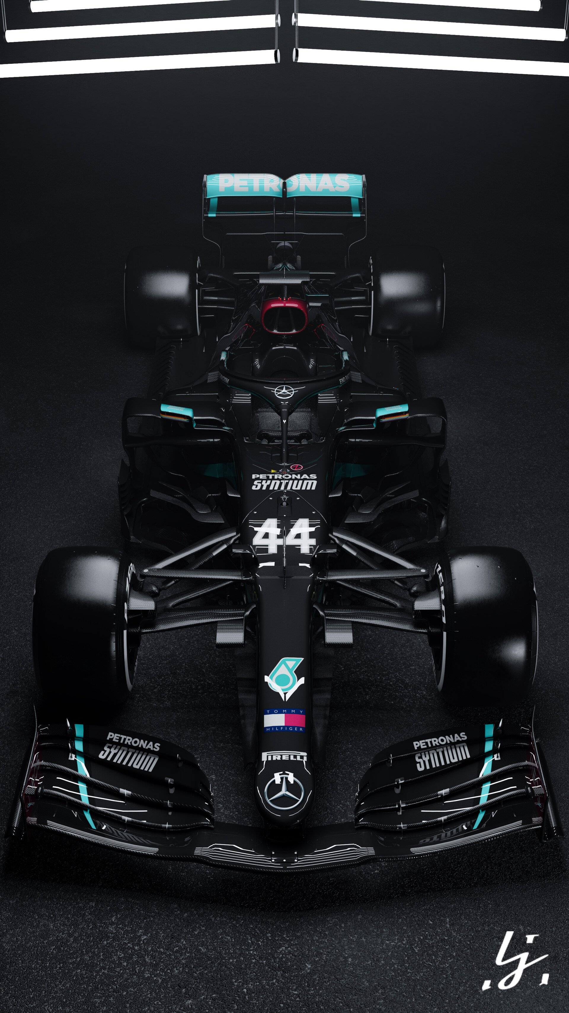 1920x3420 Mercedes AMG Petronas W11, Phone