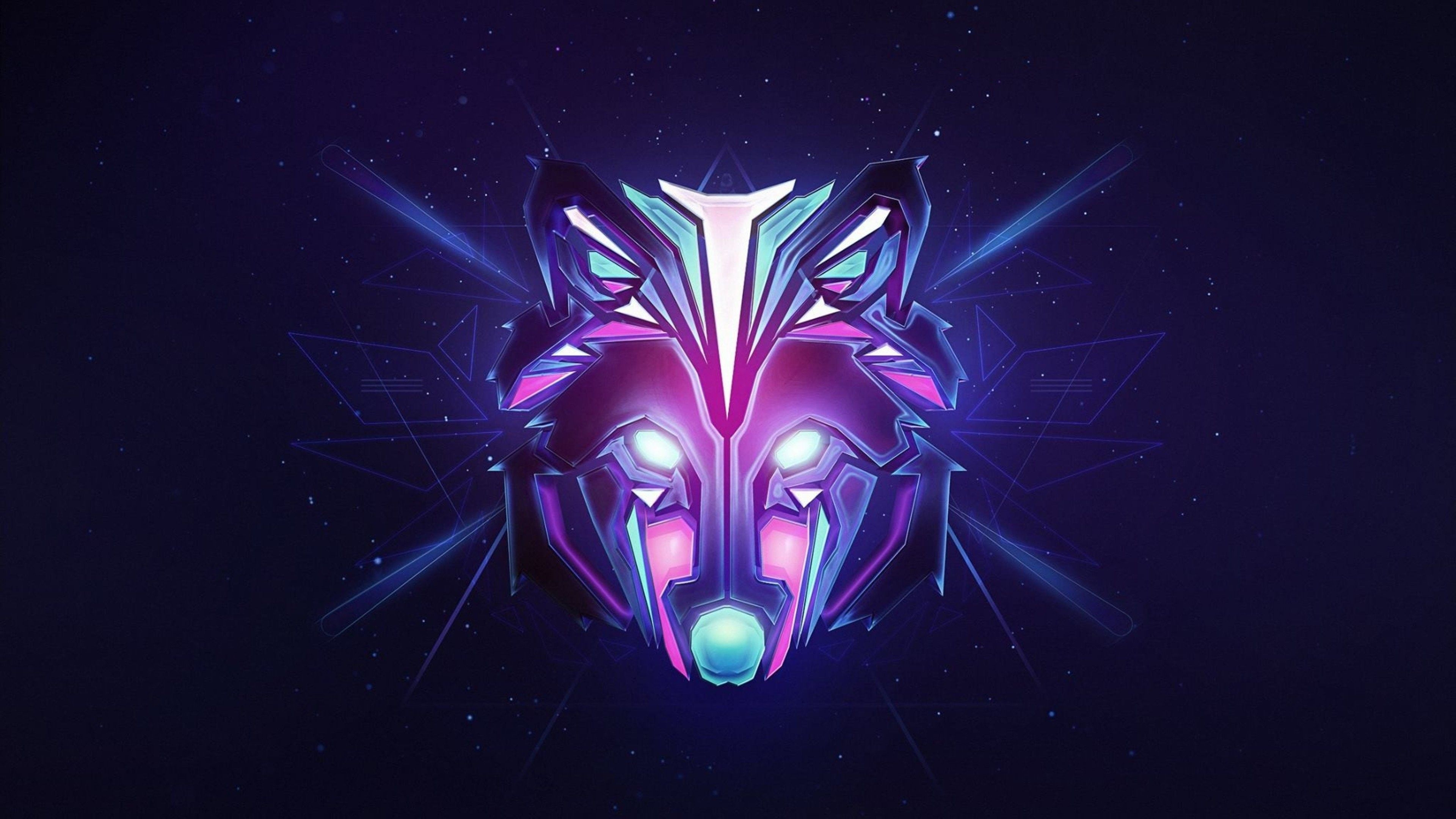 3840x2160 Galaxy Wolf Wallpaper, Desktop