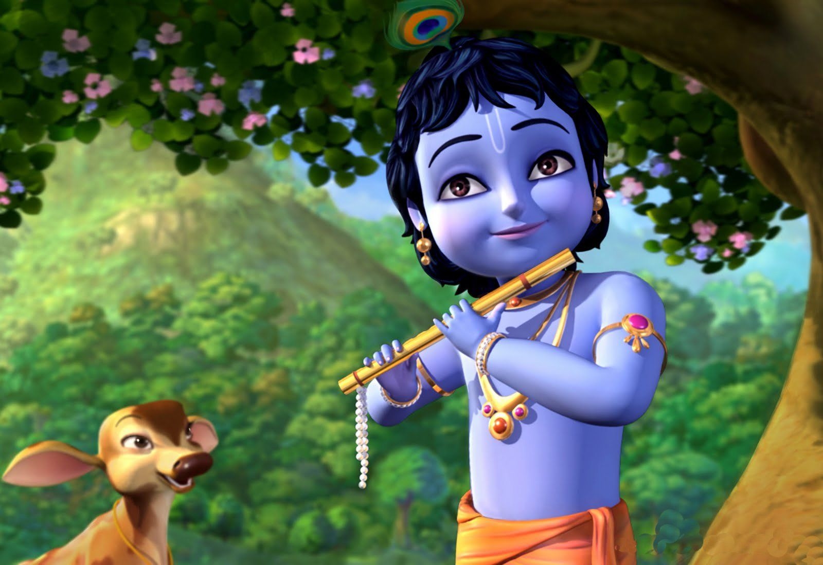 1600x1100 Little Krishna 4K Wallpaper Free Little Krishna 4K Background, Desktop