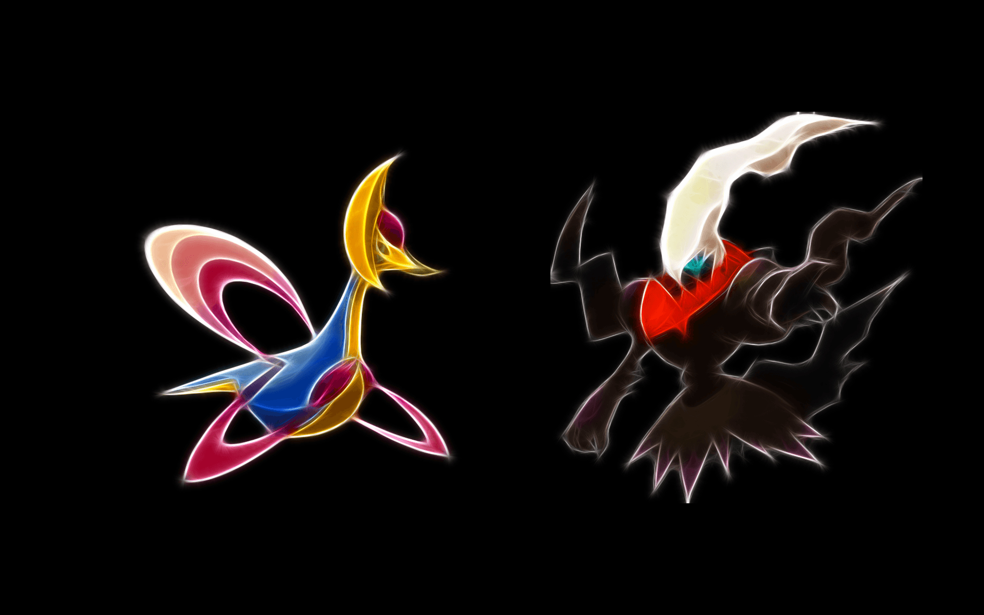 1920x1200 Pokemon, black background, Darkrai, cresselia Wallpaper, Desktop