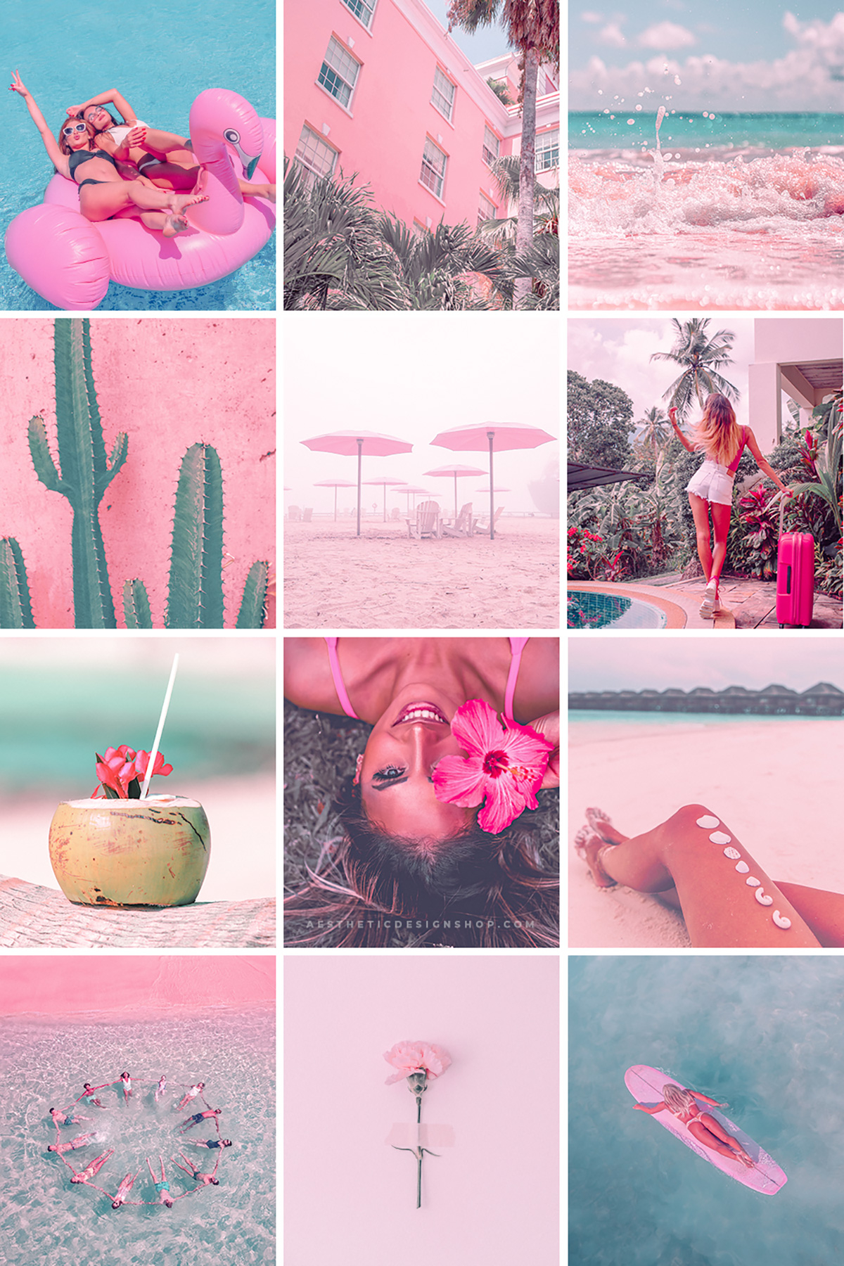 1200x1800 Coconut Girl Aesthetic Lightroom Photo Preset Summer ⋆ Aesthetic Design Shop, Phone