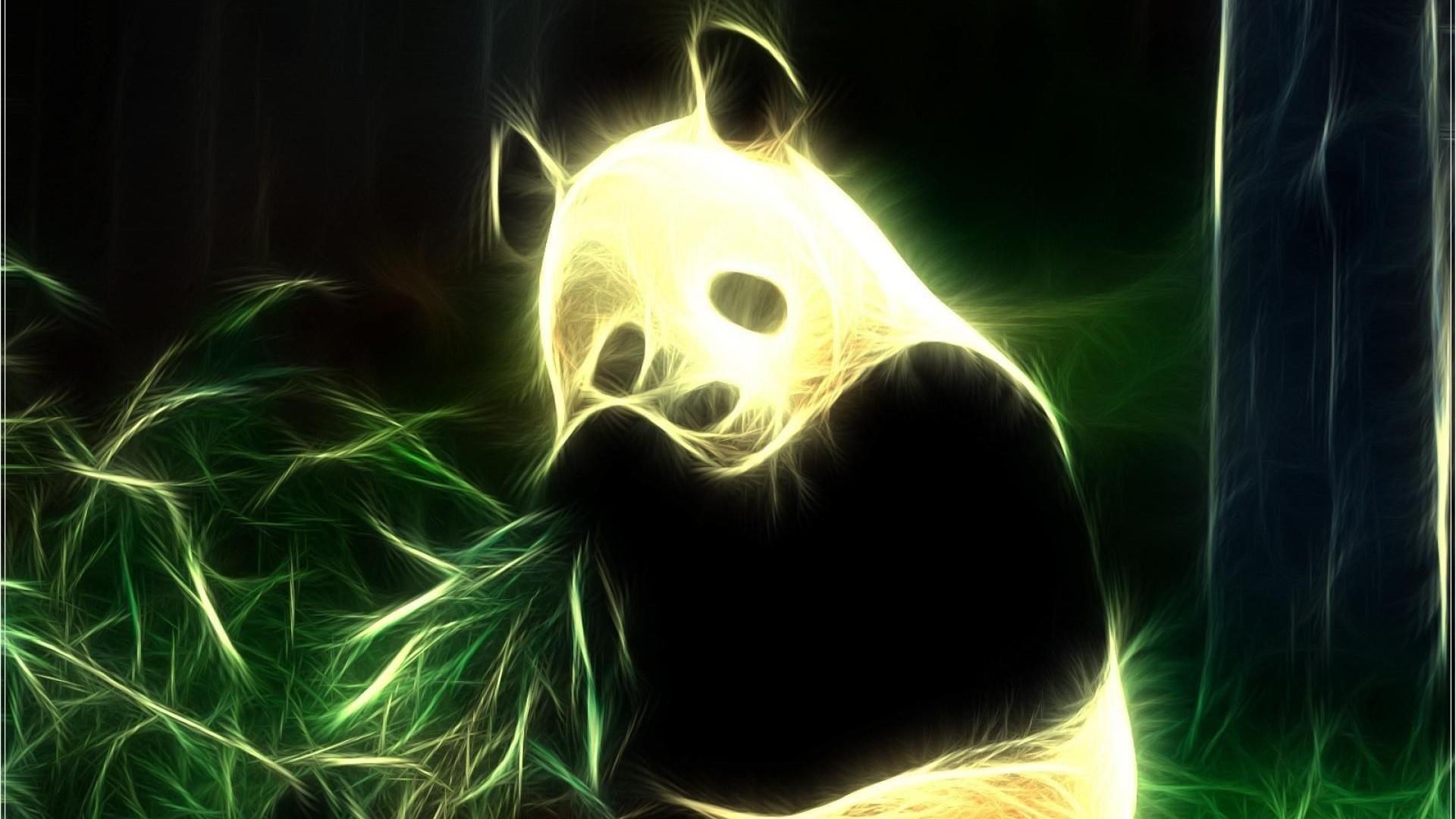 1920x1080 Neon Panda Wallpaper. Wallpaper Studio 10. Tens of thousands HD, Desktop