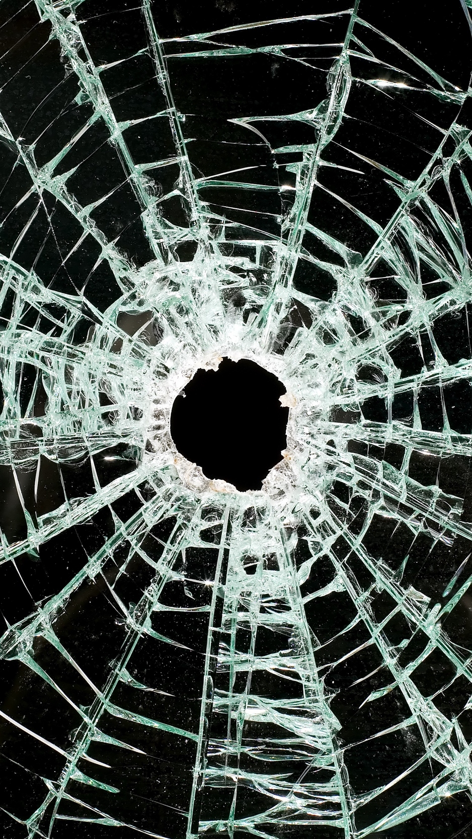 940x1670 Download wallpaper  glass, cranny, broken, shards, Phone