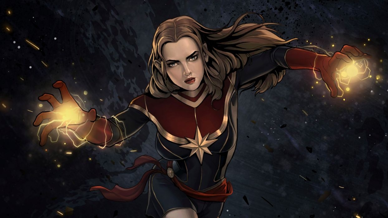 1250x700 Captain marvel comic artwork 4k wallpaperx2160, Desktop