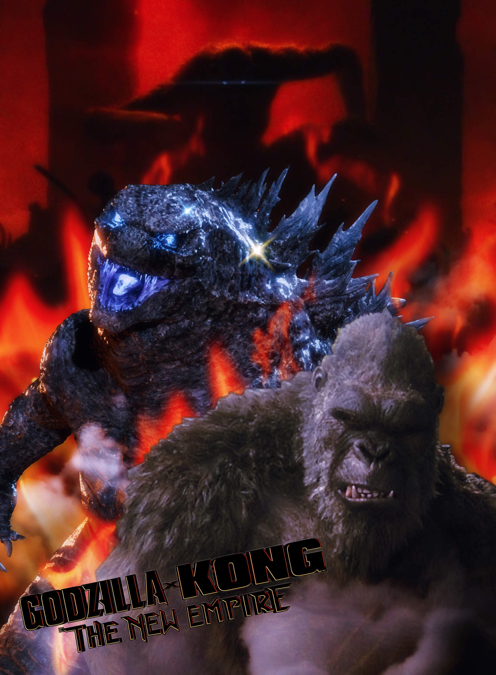 1670x2270 Godzilla X Kong the new empire fan poster. Godzilla vs. Kong, Phone