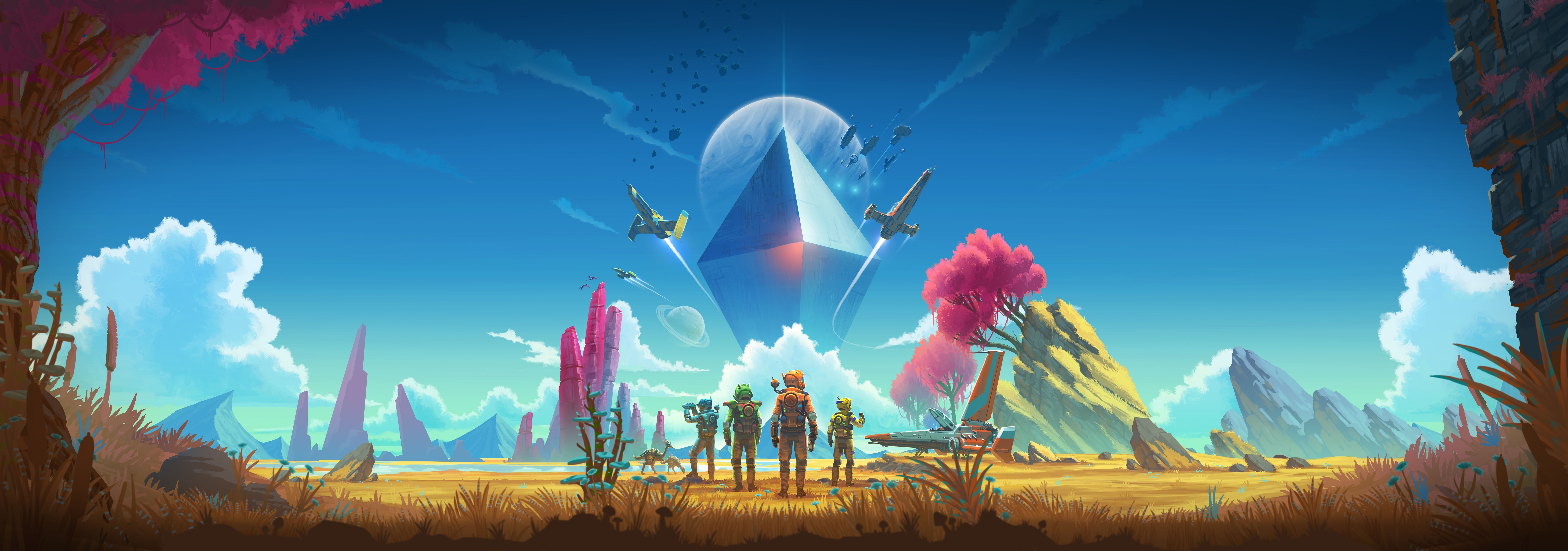 8430x2970 No Mans Sky 8k Ultrawide 8k HD 4k Wallpaper, Image, Dual Screen