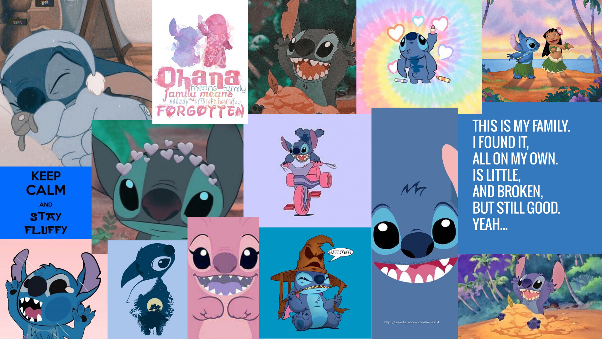 1920x1080 Stitch Collage Wallpaper Free Stitch Collage Background, Desktop