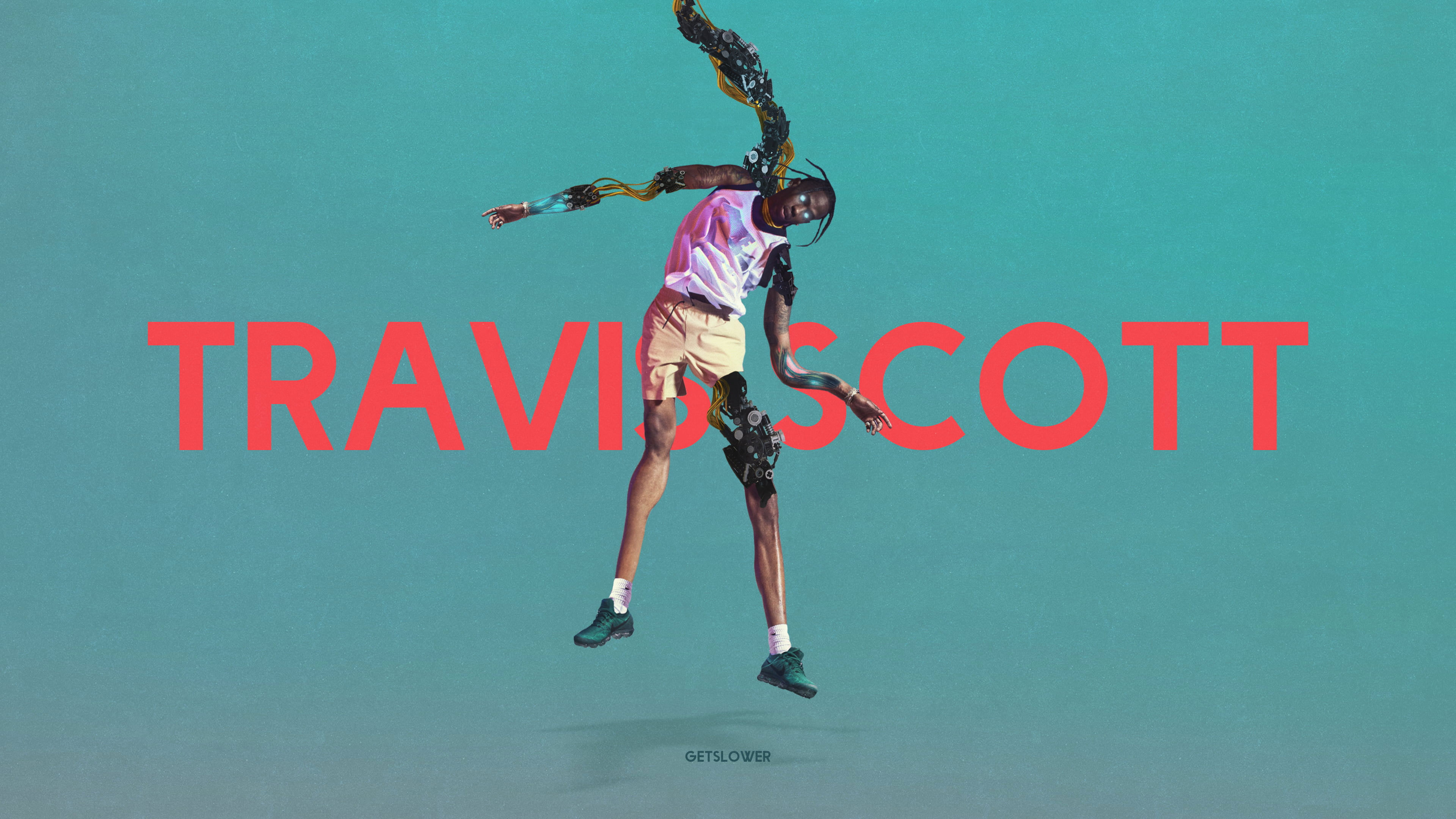 3840x2160 Wallpaper Travis Scott, Kanye West, Text, Full Length, Desktop