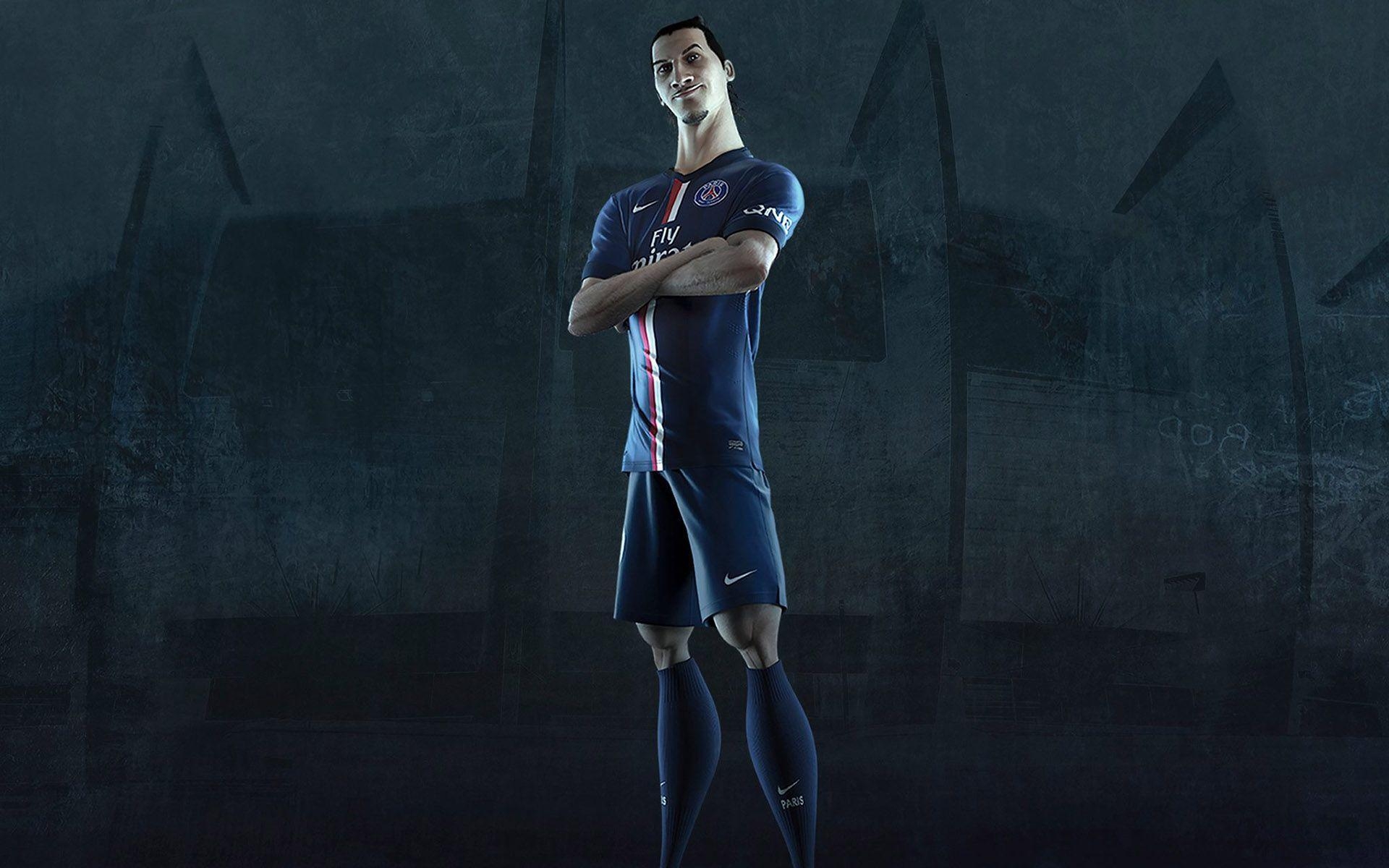 1920x1200 Zlatan Ibrahimovic PSG Jersey 2014 2015 Home Kit Wallpaper Free, Desktop