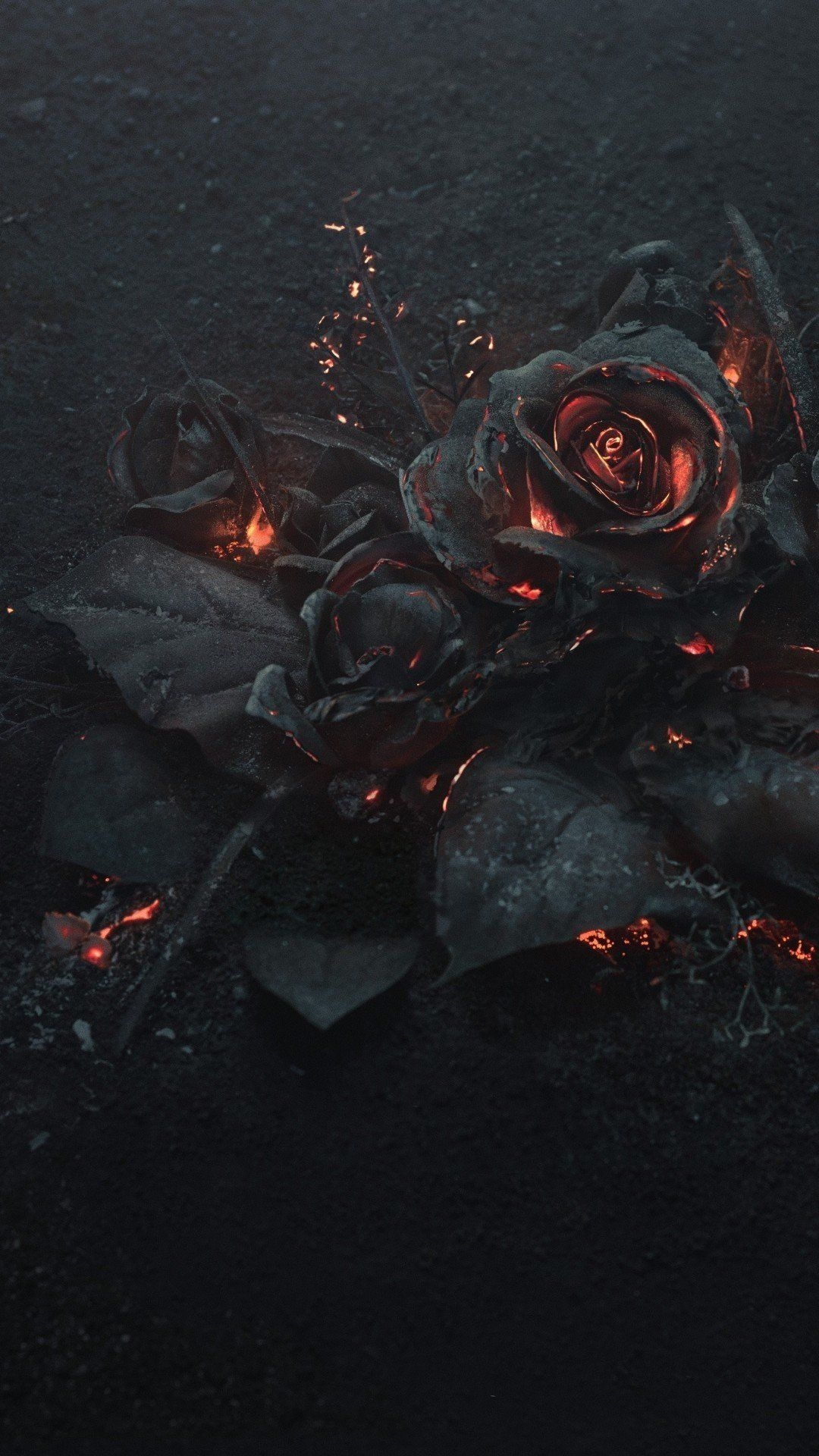 1080x1920 Dark Rose Theme Wallpaper, Phone