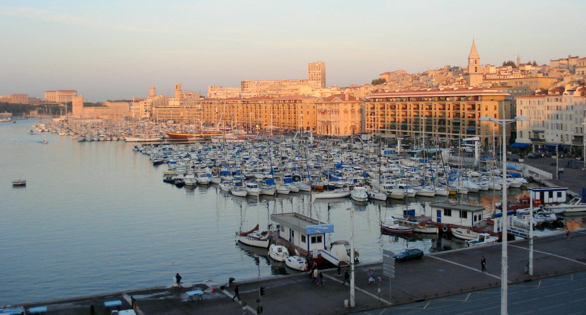 2010x1080 Sunset in the port city of Marseille, France wallpaper and image, Desktop