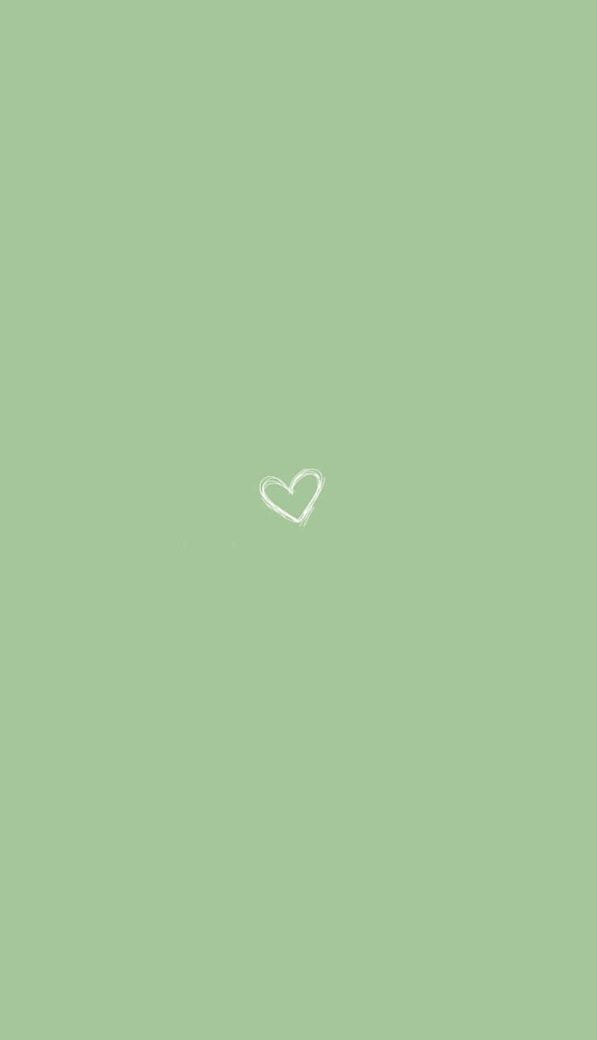 850x1480 Cute Sage Green Wallpaper, Phone