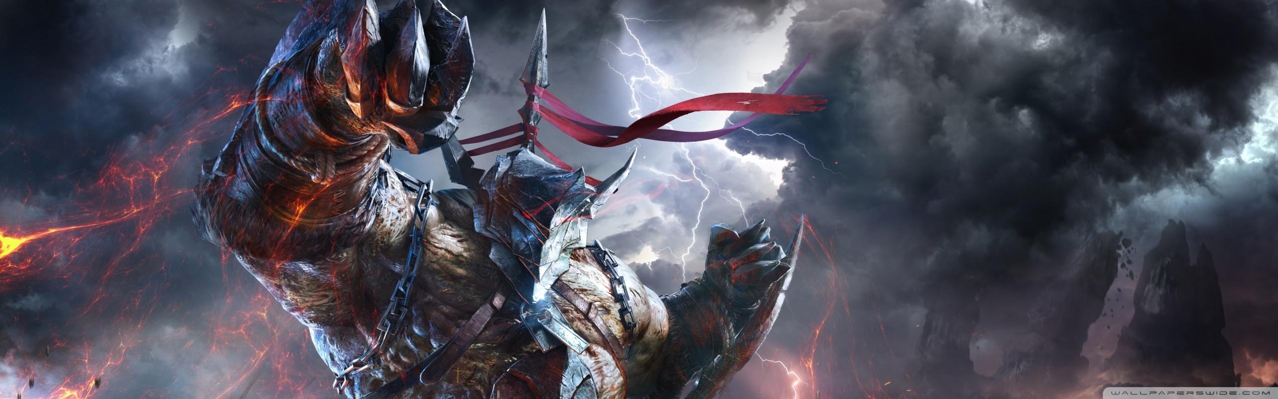 2560x800 Video Game Dual Monitor Wallpaper, Dual Screen