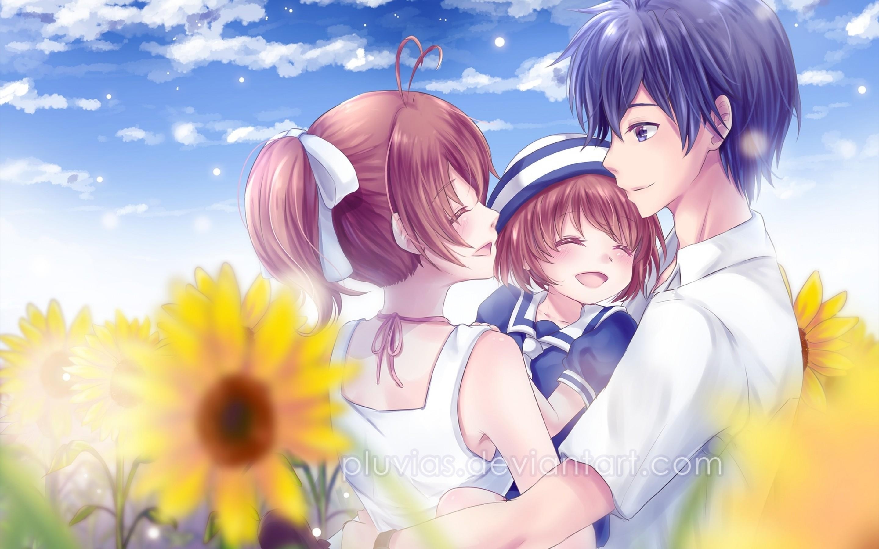 2880x1800 Download  Okazaki Tomoya, Okazaki Ushio, Furukawa Nagisa, Desktop