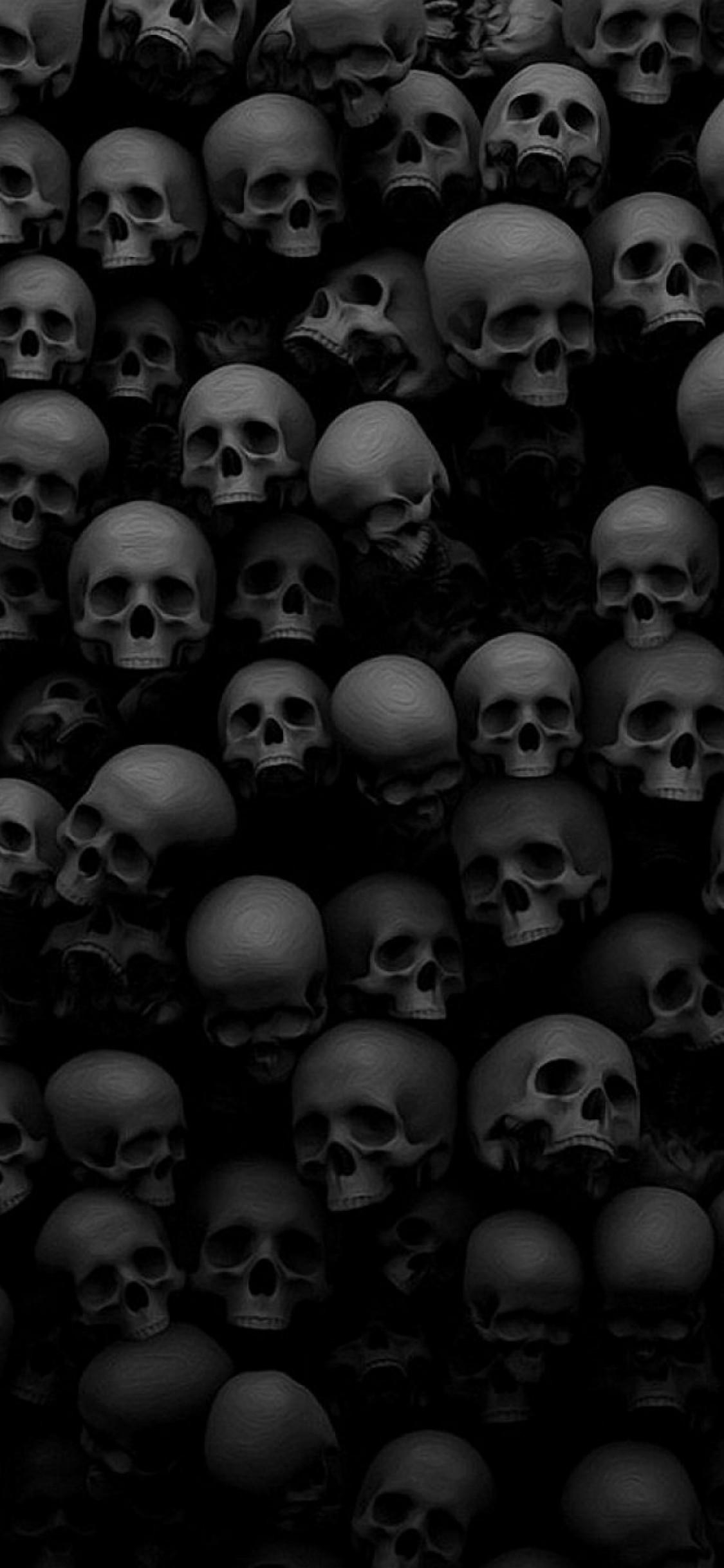 1130x2440 Download  Horror, Skulls, Scary, Creepy Wallpaper, Phone