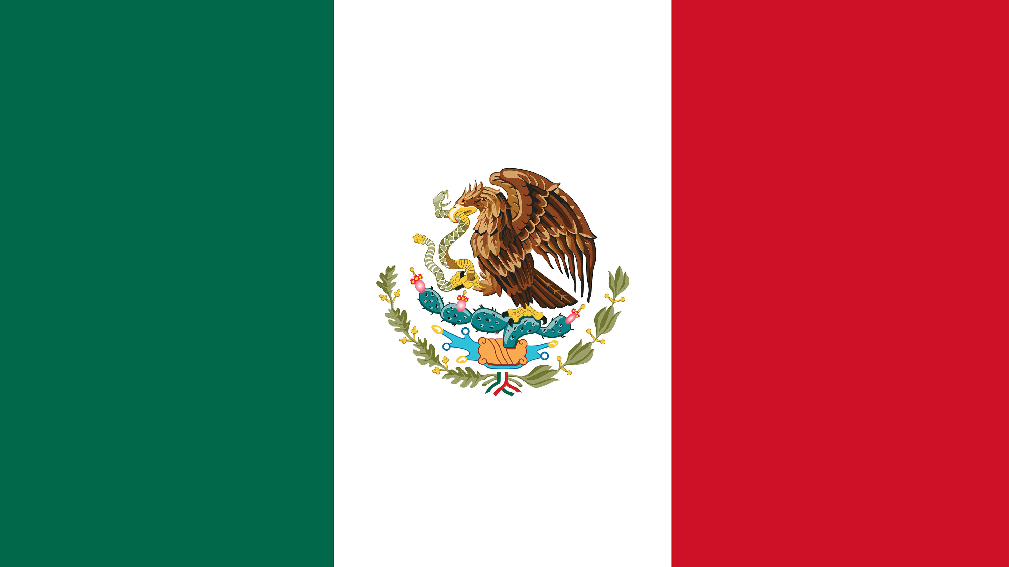 3840x2160 Mexico Flag UHD 4K Wallpaper, Desktop